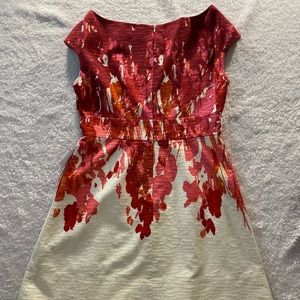 Eliza J New York Pink White dress size Missy 14